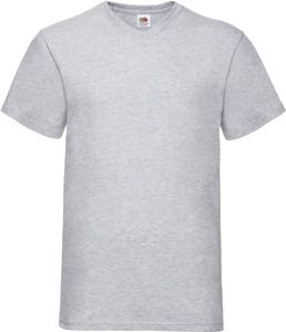 Fruit of the Loom SC22V - V-Ausschnitt-T-Shirt Heather Grey