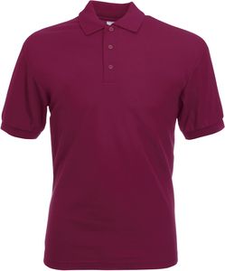 Fruit of the Loom SC63402 - Piqué Poloshirt Mischgewebe Herren Wine