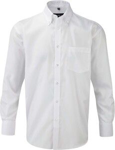 Russell Collection RU956M - Absolut bügelfreies Herren Hemd LA Weiß