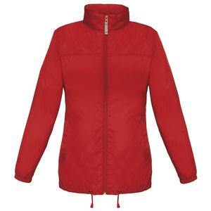 B&C B601F - Sirocco Damen Windbreaker Rot