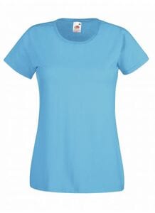 Fruit of the Loom SS050 - Damen T-Shirt Valueweight Azure Blue