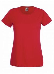 Fruit of the Loom SS050 - Damen T-Shirt Valueweight Rot