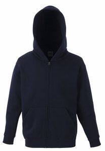 Fruit of the Loom SS225 - Klassische 80/20 Kinder Kapuzen-Sweatjacke Deep Navy