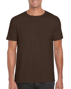 Gildan GD001 - Softstyle ™ Herren T-Shirt 100% Jersey Baumwolle Dunkle Schokolade