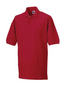 Russell J569M - Klassisches Baumwoll Poloshirt Classic Red