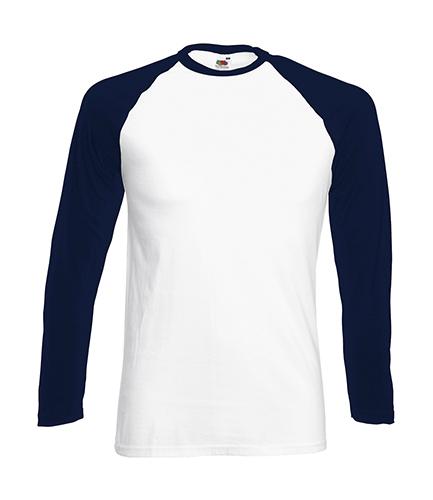 Fruit of the Loom 61-028-0 - Long Sleeve Baseball T-Shirt