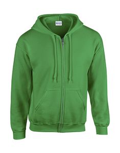 Gildan 18600 - Kapuzensweatshirt mit Reißverschluss Herren Irish Green