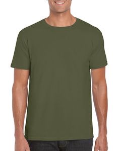 Gildan GD001 - Softstyle ™ Herren T-Shirt 100% Jersey Baumwolle Militärisch Grün