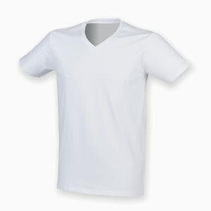 Skinnifit SFM122 - Herren Stretch V-Ausschnitt T-Shirt