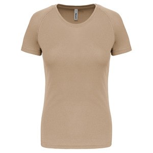 Proact PA439 - Damen Basic Sport Funktionsshirt Kurzarm Sand