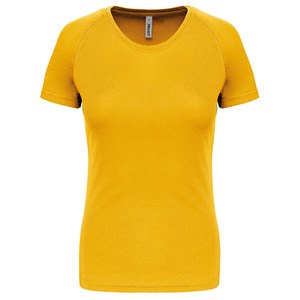 Proact PA439 - Damen Basic Sport Funktionsshirt Kurzarm True Yellow