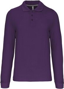 Kariban K243 - Herren Langarm Pique Poloshirt Purple