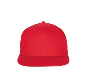 K-up KP113 - Trucker Flachschirmkappe 6-Panel Rot