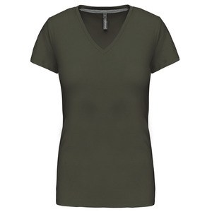 Kariban K381 - DAMEN KURZARM T-SHIRT MIT V-AUSSCHNITT