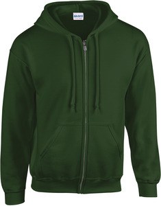 Gildan GI18600 - Kapuzen-Sweatshirt mit Reißverschluss Herren Forest Green