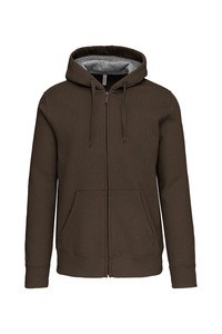 Kariban K444 - Sweatshirt Jacke mit Kapuze Dark Khaki