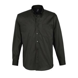 SOL'S 16090 - Herren Twill Hemd Langarm Bel Air Schwarz