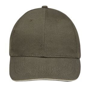 SOL'S 88100 - 6-Panel Baseballcap Buffalo Army / Beige