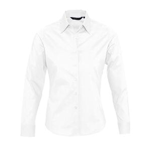 SOL'S 17015 - Damen Stretch Bluse Langarm Eden Weiß