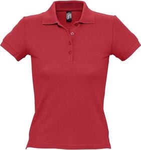 SOL'S 11310 - Damen Poloshirt Kurzarm People Rot