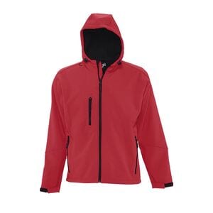 SOL'S 46602 - REPLAY MEN Herren Softshell Jacke Mit Kapuze Rouge piment