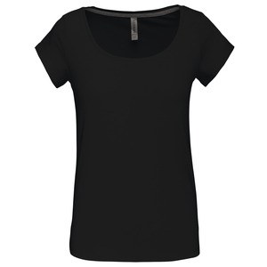 Kariban K384 - Damen-Kurzarm-T-Shirt mit U-Boot-Ausschnitt