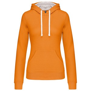 Kariban K465 - Damen Sweatshirt mit Kapuze in Kontrastfarbe