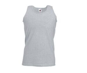 Fruit of the Loom SC235 - Tanktop für Herren aus 100% Baumwolle Heather Grey