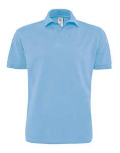 B&C BC440 - Heavymill Poloshirt Herren Sky Blue