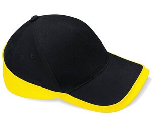 Beechfield BF171 - Teambekleidung Wettbewerbs Cap Black/Yellow