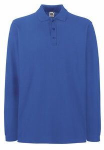 Fruit of the Loom SC384 - Premium-Langarm-Poloshirt für Herren Königsblau