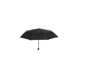 Black&Match BM920 - Mini faltbarer Regenschirm Schwarz / Rot