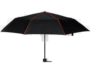 Black&Match BM920 - Mini faltbarer Regenschirm Black/Orange