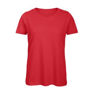 B&C BC02T - Damen T-Shirt aus 100% Baumwolle  Rot