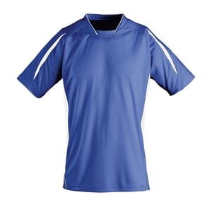 SOL'S 01639 - Fein Gearbeitetes Kurzarm Shirt FÜr Kinder Maracana Royal Blue / White