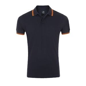 SOL'S 00577 - Herren Poloshirt Kurzarm Pasadena French Navy/Neon Orange