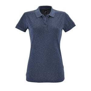 SOL'S 11347 - Damen Poloshirt Kurzarm Perfect Heather denim