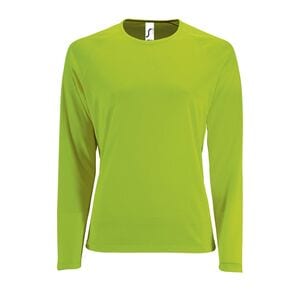 SOL'S 02072 - Damen Sport T Shirt Langarm Sporty Lsl  Neon Green