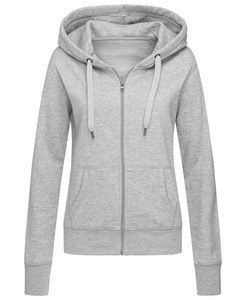 Stedman STE5710 - Kapuzen-Sweatjacke für Damen Active Grey Heather