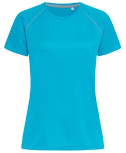 Stedman STE8130 - Rundhals-T-Shirt für Damen RAGLAN Hawaii Blue