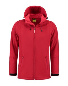 Lemon & Soda LEM3629 - Jacke mit Kapuze Softshell für ihn Rot