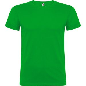 Roly CA6554 - BEAGLE Kurzarm-T-Shirt mit doppeltem Rundhalsausschnitt mit Elastan Grass Green