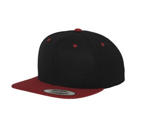 Flexfit 6089MT - Zweifarbige Snapback-Kappe Schwarz / Rot