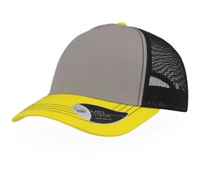 Atlantis AT180 - Rapperdeckel der Baumwoll -Leinwand Grey / Bright Yellow / Black