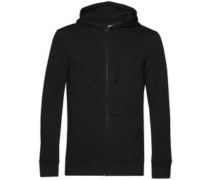 B&C BCU35B - Bio -Reißverschluss -Hoodie Black Pure