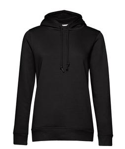 B&C BCW34B - Damen Kapuzenpullover aus Bio-Baumwolle Black Pure