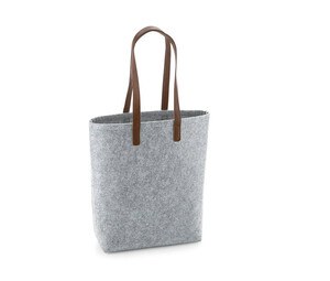 Bag Base BG738 - Einkaufstasche aus Polyesterfilz Grey Melange / Tan