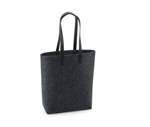 Bag Base BG738 - Einkaufstasche aus Polyesterfilz Charcoal melange / Black