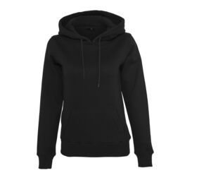 Build Your Brand BY026 - Damen Sweatshirt mit Kapuze Black