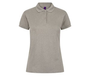 HENBURY HY476 - Damen Polo T-Shirt Heather Grey